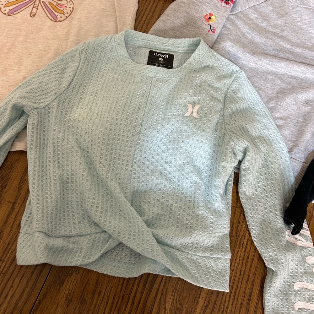 Hurley Girls Light Blue Sweater